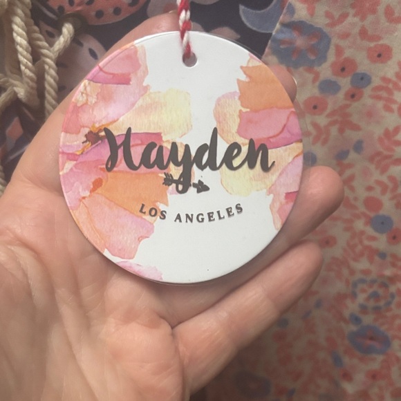 Hayden Los Angeles Pink & Blue Floral Dress NWT - Picture 2 of 9